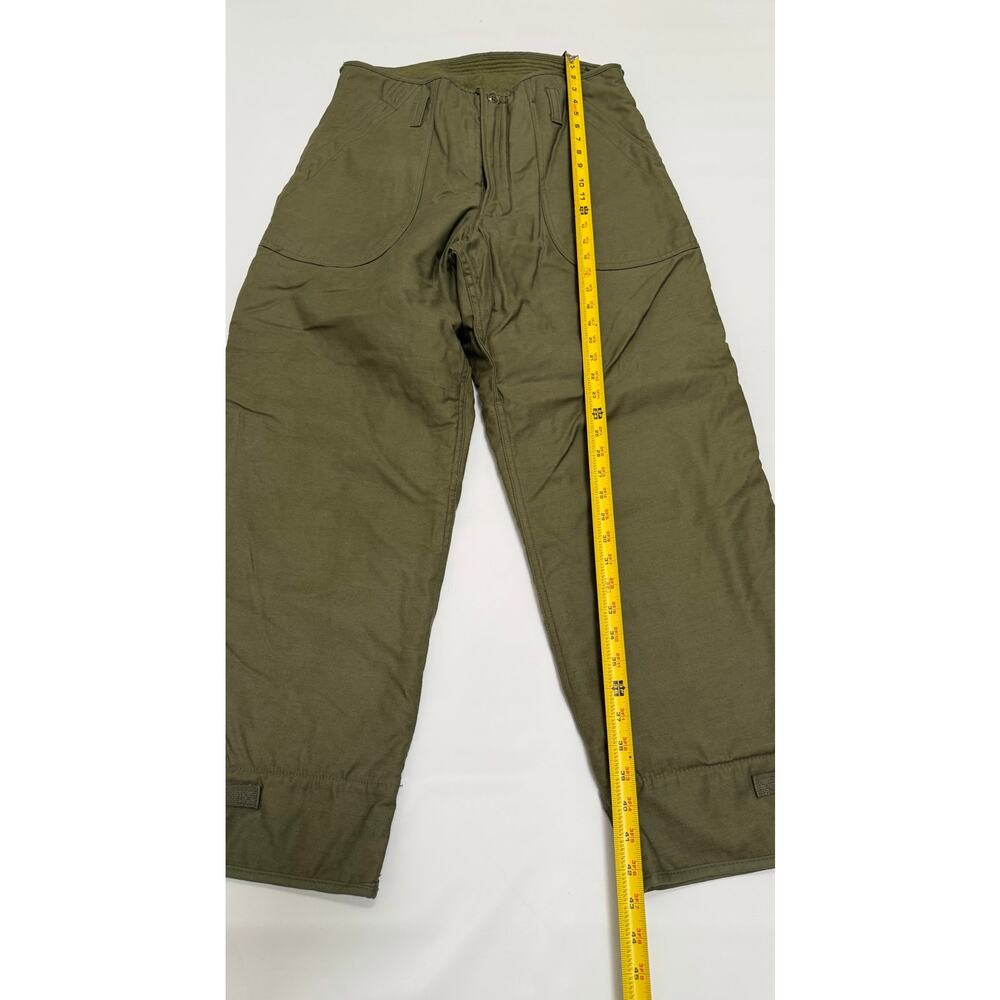 Military Style Trousers Cold Weather Permeable Type 1 Mens Medium Vintage Green - Picture 4 of 16